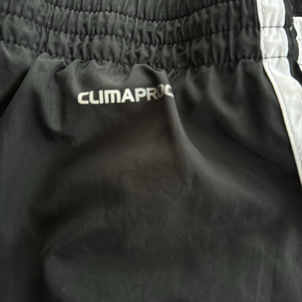 Men’s Adidas Black Track Pants with White Stripes, size Large - Picture 3 of 3